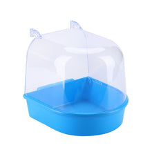 Load image into Gallery viewer, 1Pcs Plastic Bird Water Bath Box Bathtub Shower Box Case Parrot for Parakeet Finch Pet Cage Hanging Bowl Birdbath Bird Supplies
