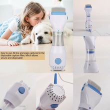 Load image into Gallery viewer, Electric Head Lice Removal Physical Head Lice Treatment Electrical Fleas Brush Comb Pet Cleaning Tool + 4 Capture Filter
