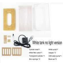 Load image into Gallery viewer, Mini Plastic Fish Tank Portable Desktop Aquaponic Aquarium Betta Bowl with Water Filtration Quiet Air Pump for Deco
